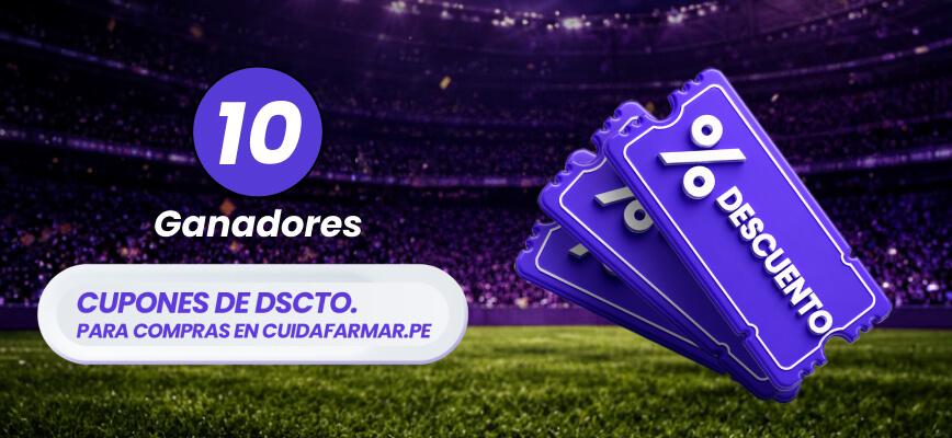Tercer premio: 10 cupones de descuento